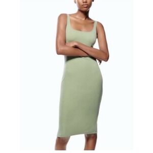 Zara Green‎ Body Con Midi Dress Women's Large